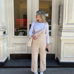 Zara floral overalls